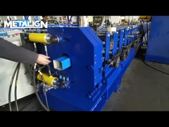Square downspout pipe roll forming machine with off-line bending
