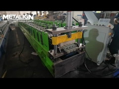 Bamboo style corrugated roofing panel roll foming machine