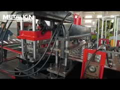 Closed Panel Truck Body Roll Forming Machine With In-Line Trimming And Hydraulic Post Press
