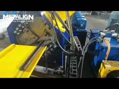 Flexible Ladder Type Tray Roll Forming Machine With Gearbox Drive System