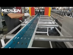Adjustable Width Slot Type Cable Tray Roll Forming Machine for Pre-Punched Steel Profiles