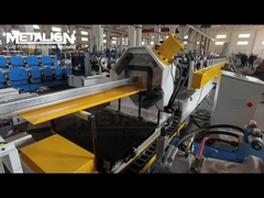 Standalone 4-station hydraulic punch and hole on forming point Z purlin roll forming machine