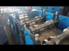 Trench Drain Panel Roll Forming Machine with Servo Feeding, Hydraulic Punching