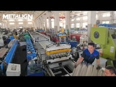 Embossed Concrete-Bonding Metal Deck Roll Former with Electric Sync Table