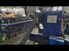 3-4mm Heavy Steel U Channel Roll Former With Inline Punching and Stop-Cut System