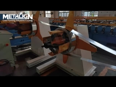 Gearbox Driven PU Foam Shutter Door Panel Roll Forming Line With Heating