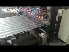 High-Speed Roll Forming Machine for Corrugated Silo Panels with Waste Material Collection and Hydrau