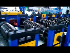 Custom Roll Forming Line for Durable Galvanized Steel Silo Panels with Pre-Punching and Hydraulic Be