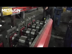 Efficient Roll Forming Line with Continuous Punching and Cutting for 2 Dimensions C-Shaped Stud Prof