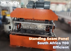 Advanced Roll Forming Machine for Producing 700mm Clip Lock Roofing Panels with Manual Decoiler and 