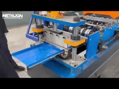 Self Lock Embossed Roofing Panel Roll Forming Machine With Chain Drive Safety Cover