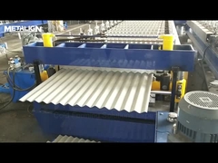 Dual-Layer Guide Pillar Roll Forming Machine For Trapezoidal And Corrugated Roof Panels