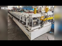 High Efficiency Roll Former With Hydraulic Cutter And Safety Chain Cover For Roofing Profiles