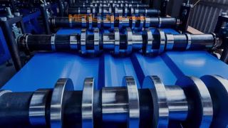 High Speed Automatic 0.3-0.8mm Color Coated Steel Trapezoidal Roof Panel Roofing Roll Forming Machin