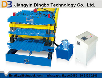 Double Layer Roof Roll Forming Machine With 0.3-0.8mm Thickness /18 Rolller Stataions