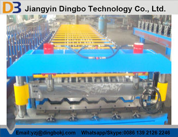 5.5kw Roof Panel Roll Forming Machine with Touch Screen PLC Control System