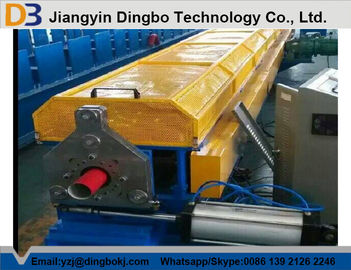 7.5kw Main Motor Power Downspout Roll Forming Machine Controlled by PLC Consists of Protective Guard, Hydraulic System