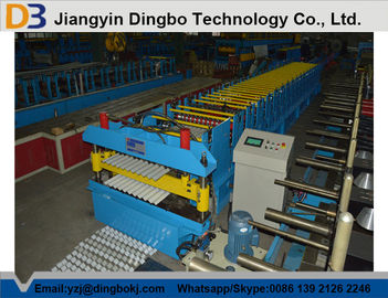 Double Layer Roll Forming Machine with Cr12mov Blade / 20 Groups Rollers