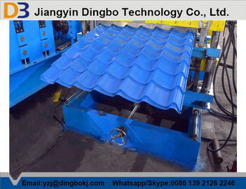Steel Glazed Tile Roof Forming Machine with 0.4 - 0.8mm Thickness of Material