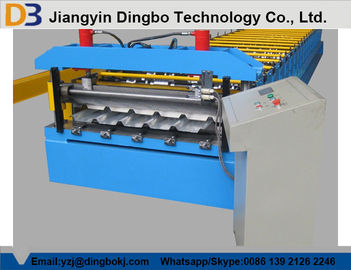 7.5kw High Speed Metal Roof Roll Forming Machinery with Man-made Uncoiler for Lighting