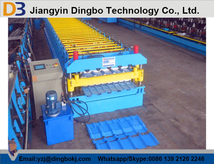5 5kw Hydraulic Cutting Roof Panel Roll Forming Machine With For