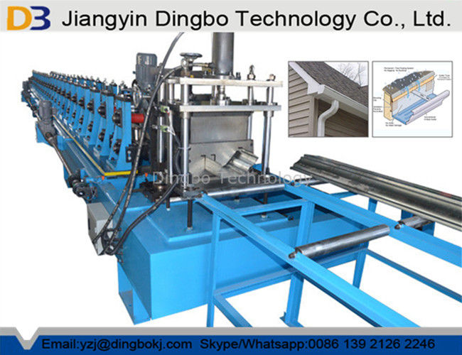 Chain Transmission 1 2mm Rain Gutter Machine For Half Round Or K Type