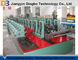 Color Steel Metal Storage Rack Making Machine With Gear Box Transmission