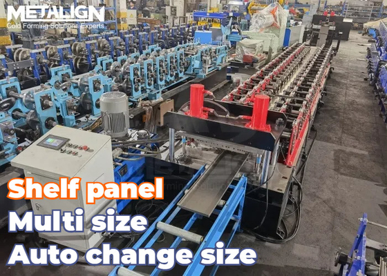 Special Folded Egde Rack Panel Shelf Panel Roll Forming Machine 6m/Min 15Kw