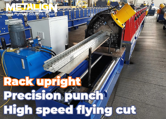 Adjustable Width High Precision Rack Upright Roll Forming Machine Heavy Duty