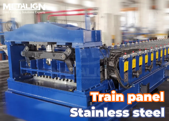Hydraulic Punching And Cutting Roll Forming Machine For Stainless Steel Metal Trailer Panel Production