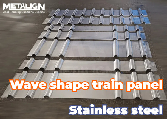 Stainless Steel Roll Forming Machine For Customizable Metal Wave Panels Production