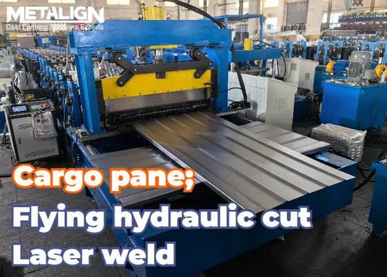 Truck Cargo Floor Panel Automotive Roll Forming Machine With Laser Welder