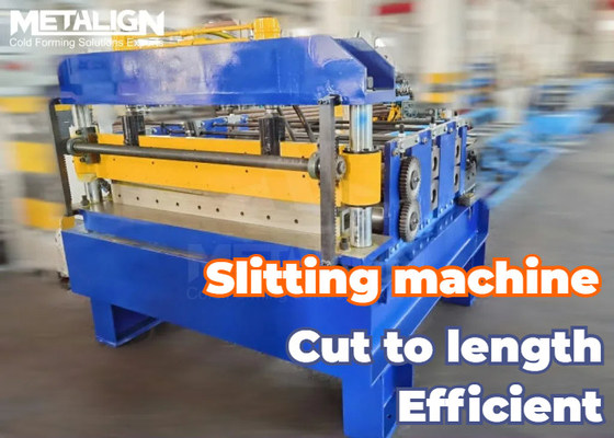Easy Operate Steel Coil Slitting Cutter Machine For Regular Scale Production