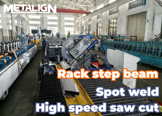 Schrittbalken-Rollformlinie mit manueller Rollanpassung und hoher Produktionsgeschwindigkeit