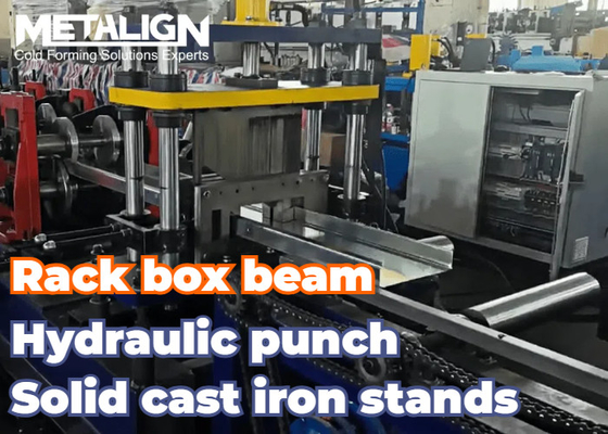 Customizable Box Beam Rack Roll Forming Machine With Dual Sided Horizontal Movement