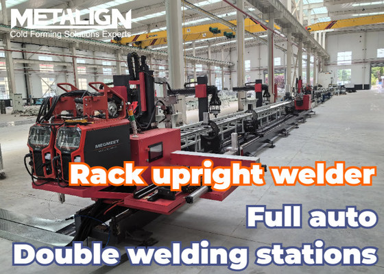 Fully Automated Upright Rack Roll Forming Machine For Steel Uprights With Consistent Welding