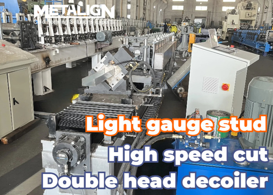Maschine zur Herstellung von Rollen mit doppeltem Kopf für die Herstellung von Leichtmetallstahlstangen