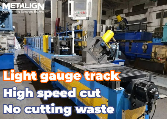 High Speed Drywall Roll Forming Machine With Embossing Accurate Hydraulic Cutter Continuous Production