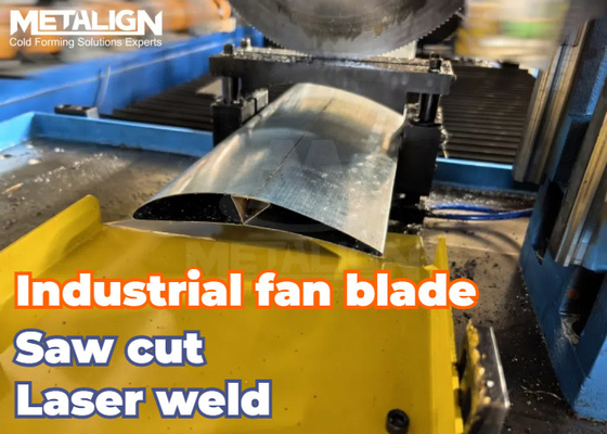 Metallventilator-Rollformmaschine mit Laserschweißen und Servo-Zuführungssystem