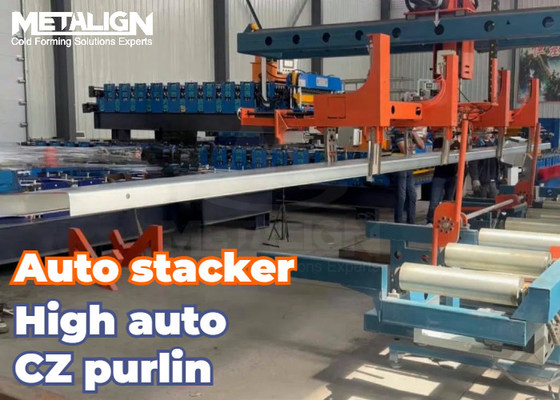 Magnetic Arm Purlin Stacking Line Auxiliary Equipment With Smart Flipping Function
