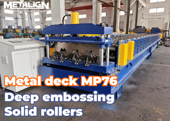 MP-76 Metal Deck Roll Forming Machine 14 Stations 10-15m/Min Speed