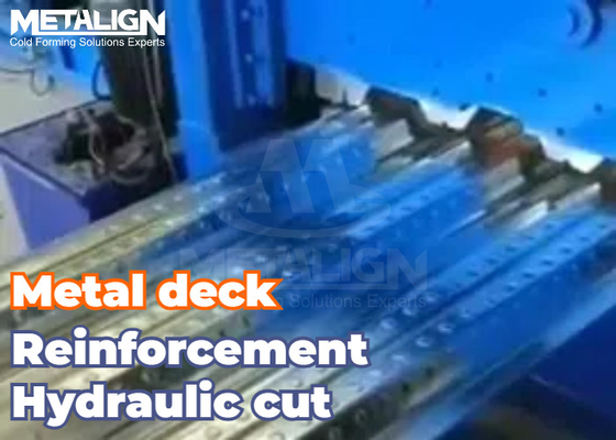 High Precision Chain Drive Floor Deck Roll Forming Machine For Ribbed Floor Deck Panel