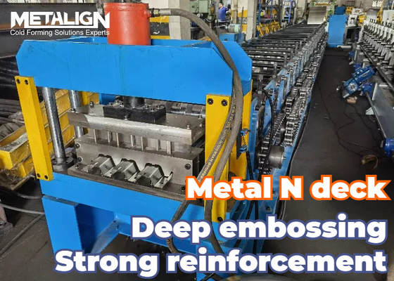 N Deck Roll Forming Machine With Hole Punching 20m/Min Production Speed