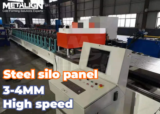 Hydraulic Punching  Grain Silo Panel Roll Forming Machine Custom Bending