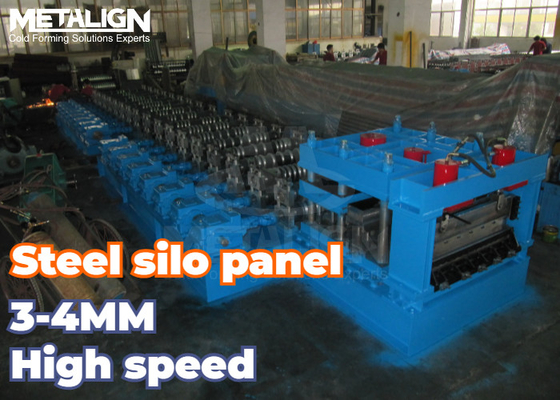 Custom Pre Punching Roll Forming Line For Durable Galvanized Steel Silo Panels
