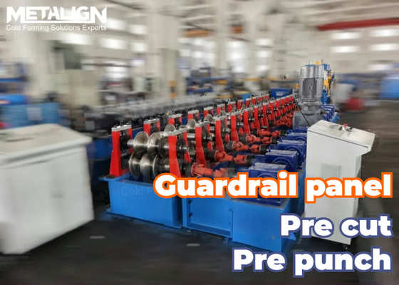 Otoyol koruma çitleri W panelleri Hidrolik yumruklama ve manyetik yığma ile metal rulo şekillendirme ekipmanları