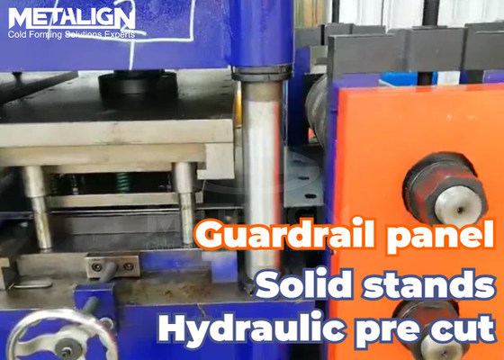 W Shape Highway Guardrail Forming Machine For Heavy Duty Cold Rolled Steel Panels