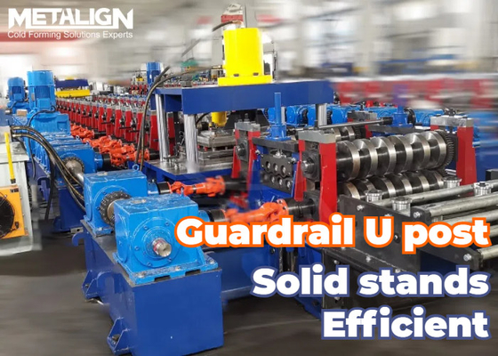 Yüksek hassasiyetli W Panel Roll Forming Machine 3 ′′ 4 mm Galvanize Çelik için