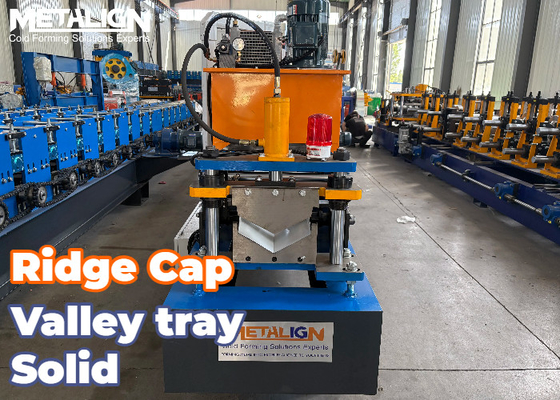 Advanced Effective Ridge Cap Roll Forming Machine With Safety-Fold Profile Design