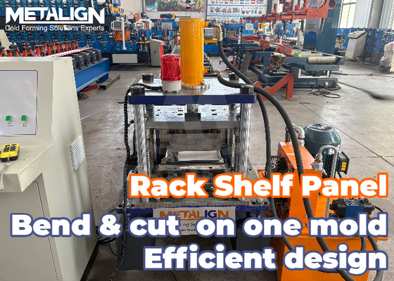 Plastic Film Coated Cold Roll Forming Production Line For Industrial Rack Panels